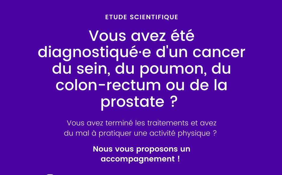 Activités physiques : Recrutement de volontaires post traitements