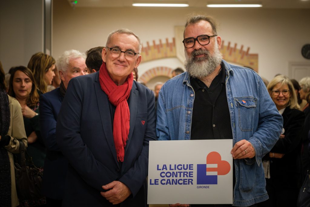 Notre trésorier lors de la soirée des vœux du président